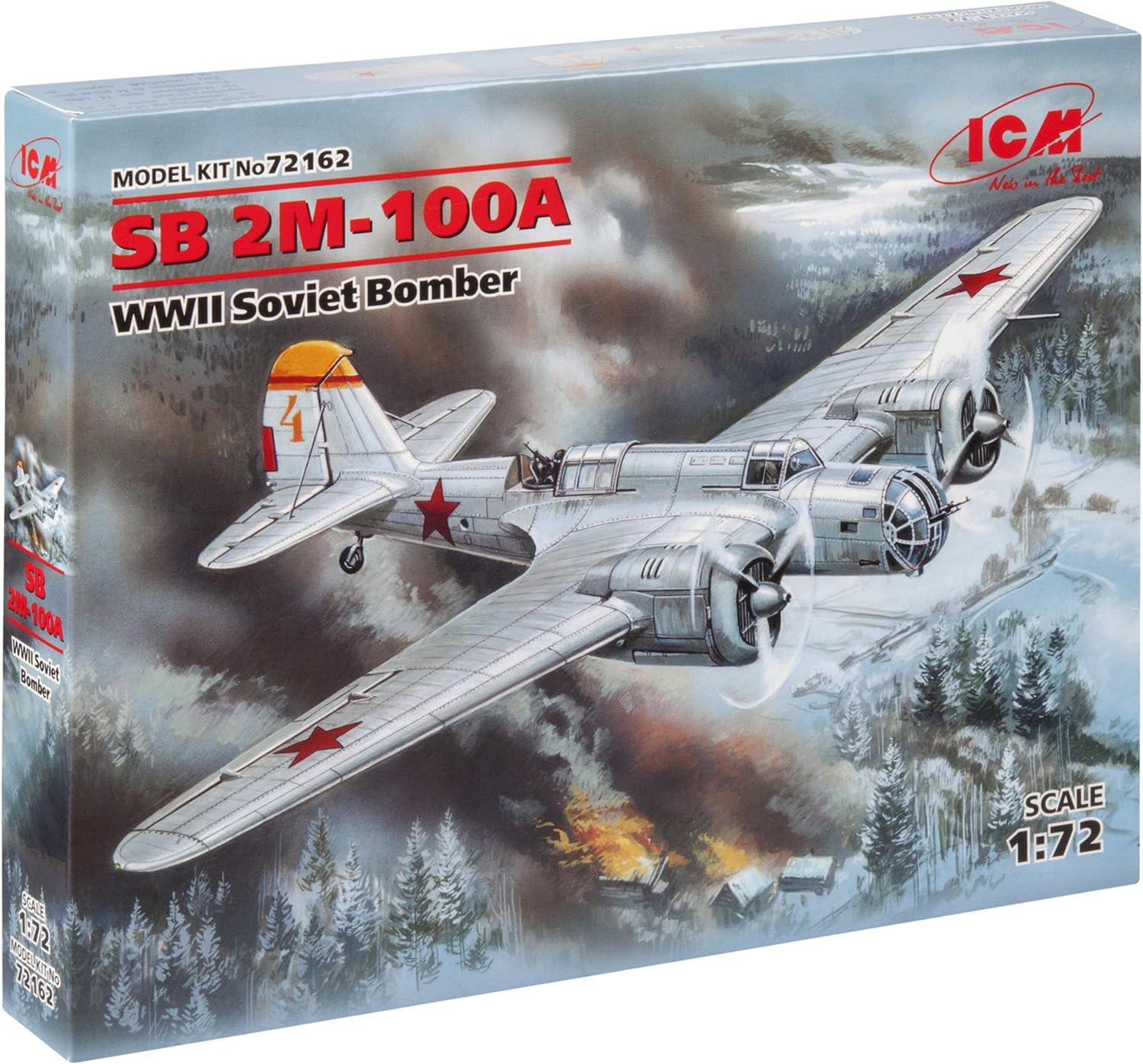 ICM WWII Soviet Bomber 72162, SB 2M-100A