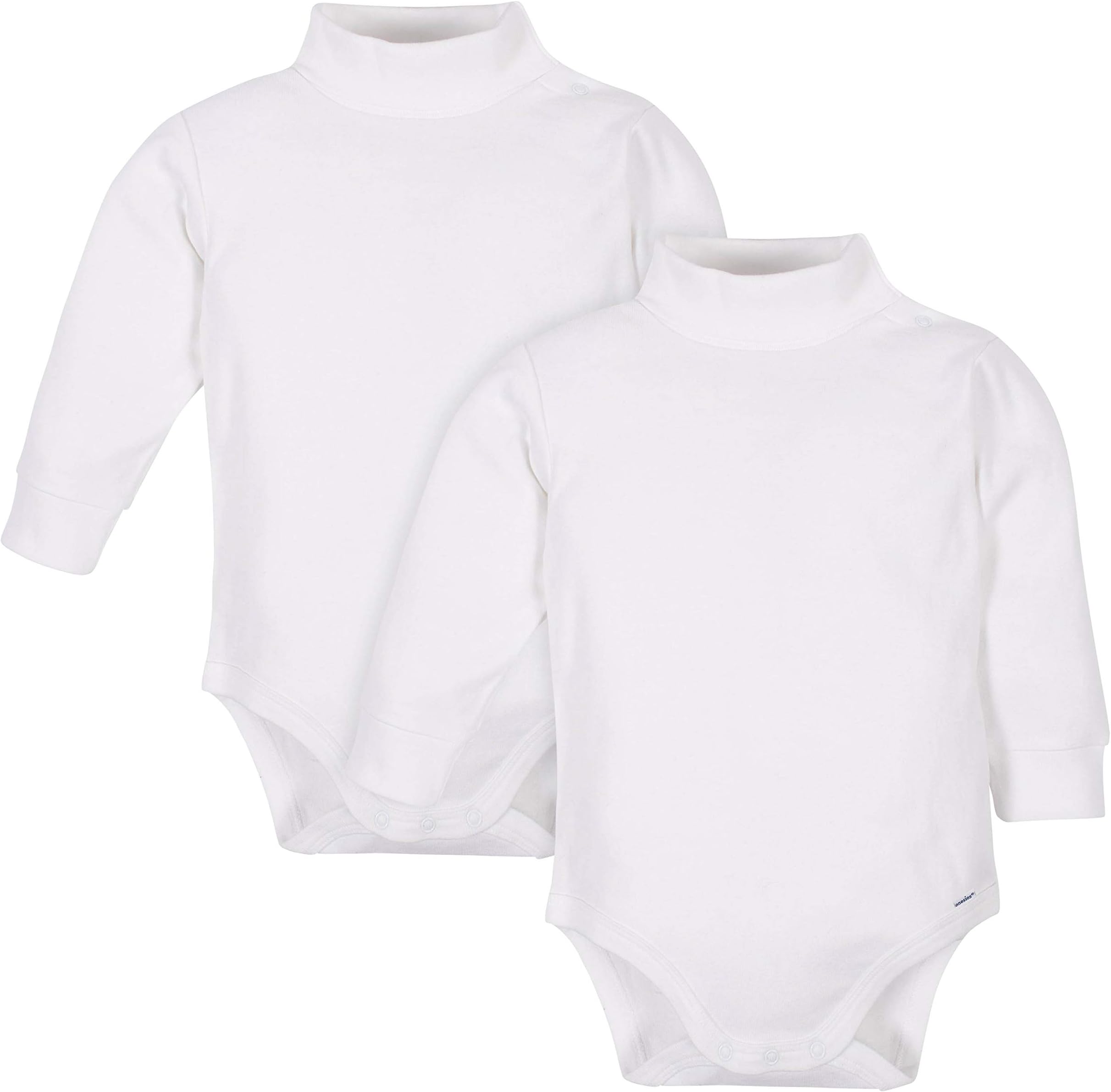 Baby Boys' 2-Pack Long Sleeve Turtleneck Onesies Bodysuits