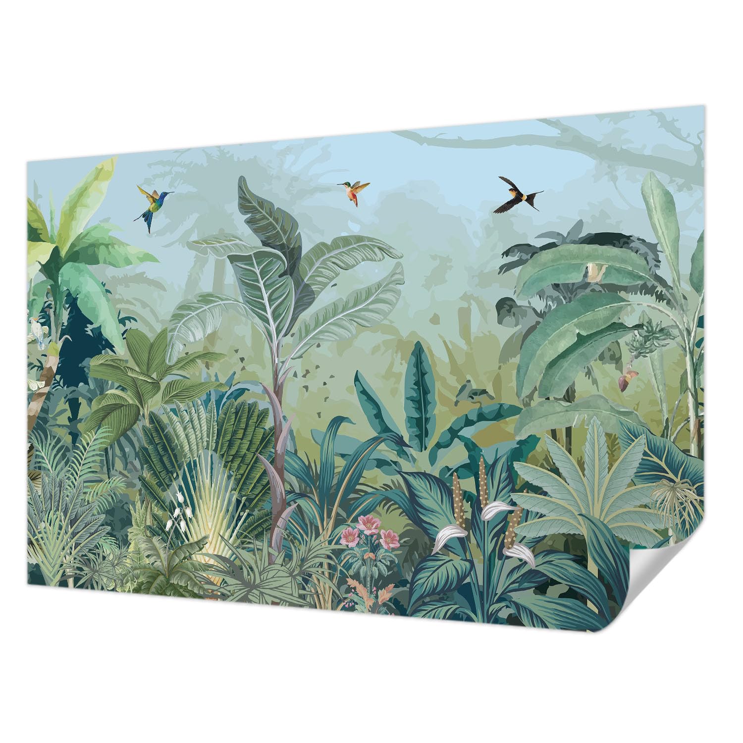 Papier peint haute qualité Tulup 104x70 cm décoration murale moderne effet jungle