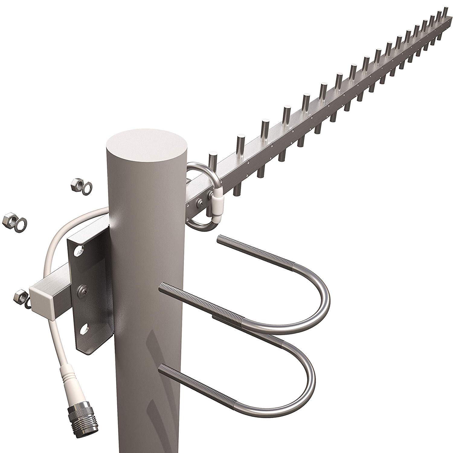 TP513 Yagi WiFi Antenne 2.4GHz 17dBi Angle H: 25 ° V: 24 extérieure directionnelle Rouge sans Fil