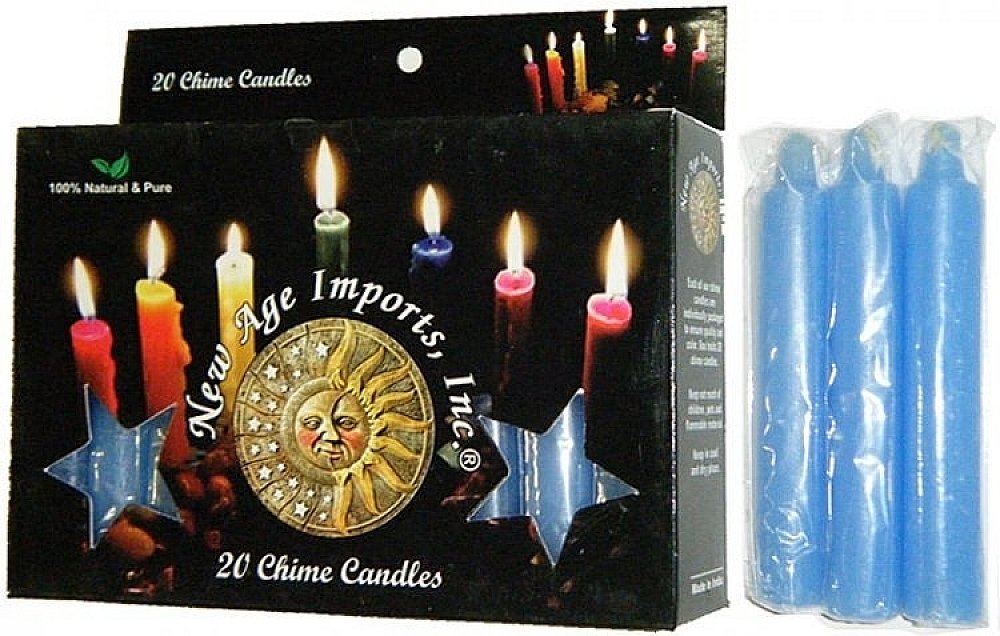 white sage Light Blue Spell Candles Pack of 20
