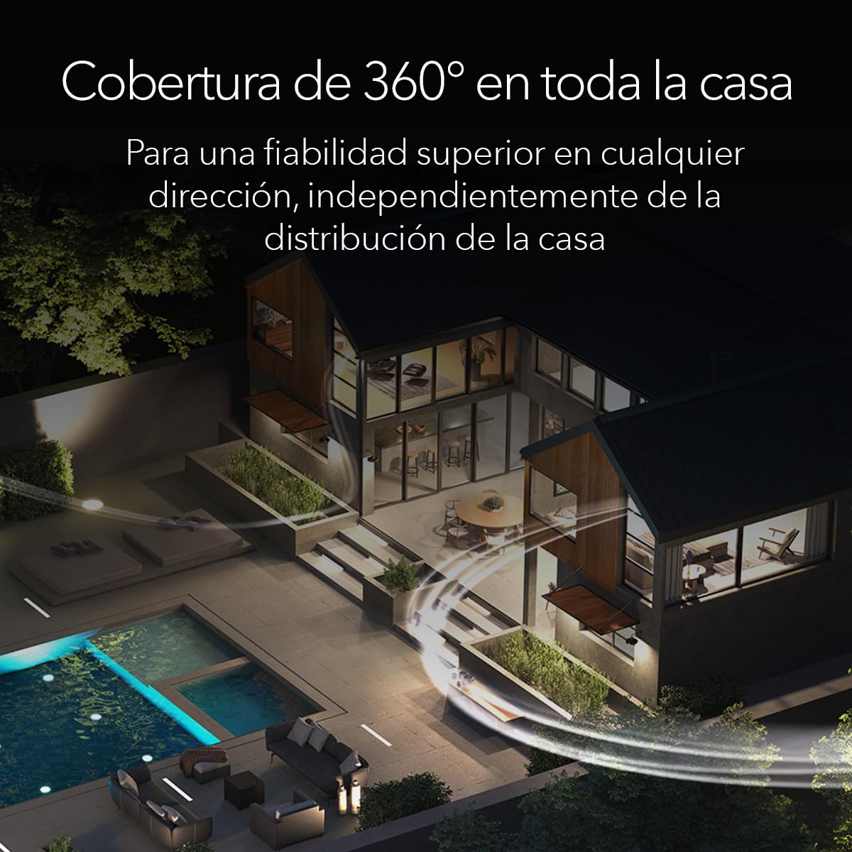 NETGEAR Orbi 970 | Sistema Mesh WiFi 7 | RBE973SB | Router WiFi 7 y 2 satélites | hasta 27 Gbits/s | Alcance 660 m² | Soporta 200 Dispositivos | Puerto Internet 10GB | Cuadribanda BE27000 | Negro — view 7