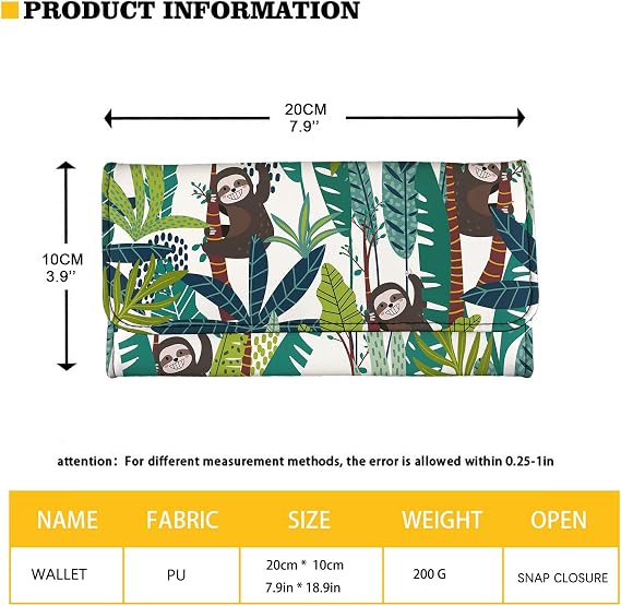 Jeiento Cherry Pattern Leather Wallets for Women Girl Cute Purse Travel Business Handbag Girls Party Clutch Bag Phone Holder Money Clips with Coin Pocket Card Slots