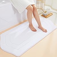Vista 64 de COSY HOMEER Alfombras de baño extragruesas, antideslizantes, felpa suave, 100% poliéster fuerte, absorbente de agua para sala de estar, baño, Beige