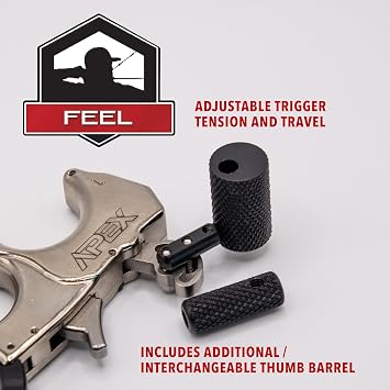 Scott Archery Apex, Thumb Trigger Release, Medium, Silver