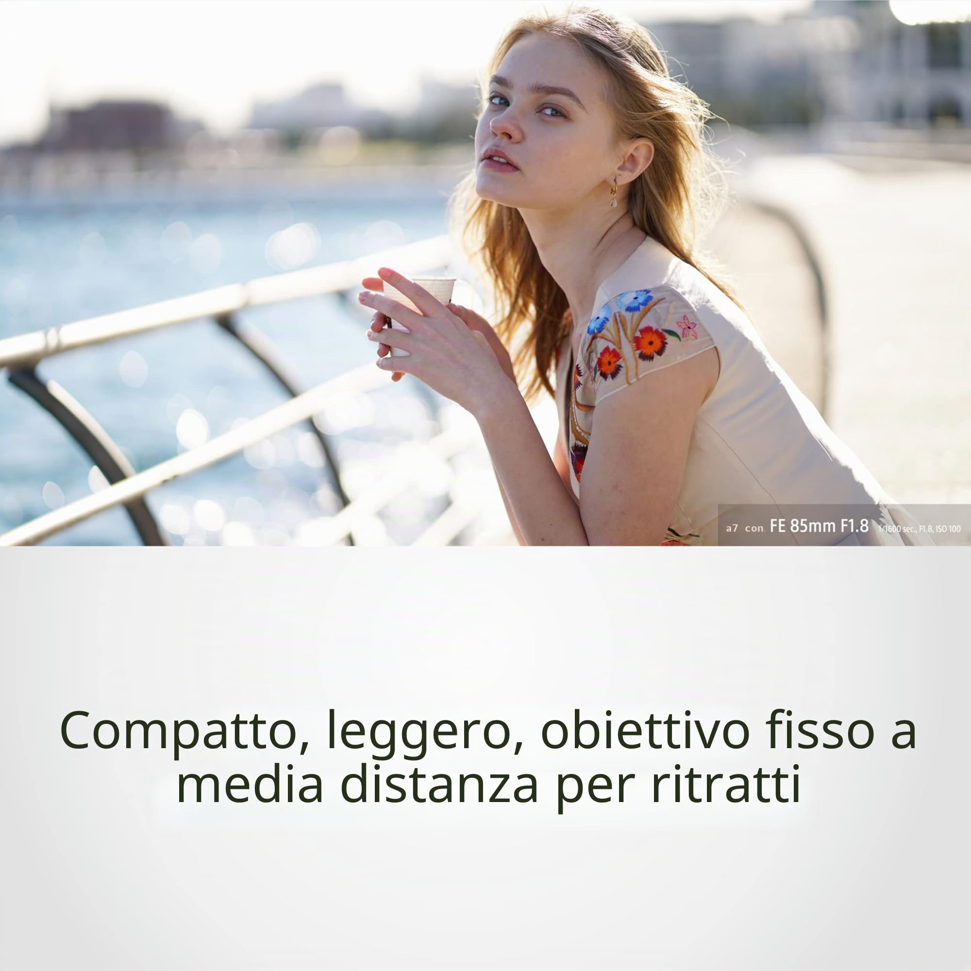 Sony SEL-85F18 Obiettivo 85mm F1.8 Full Frame E-Mount Nero