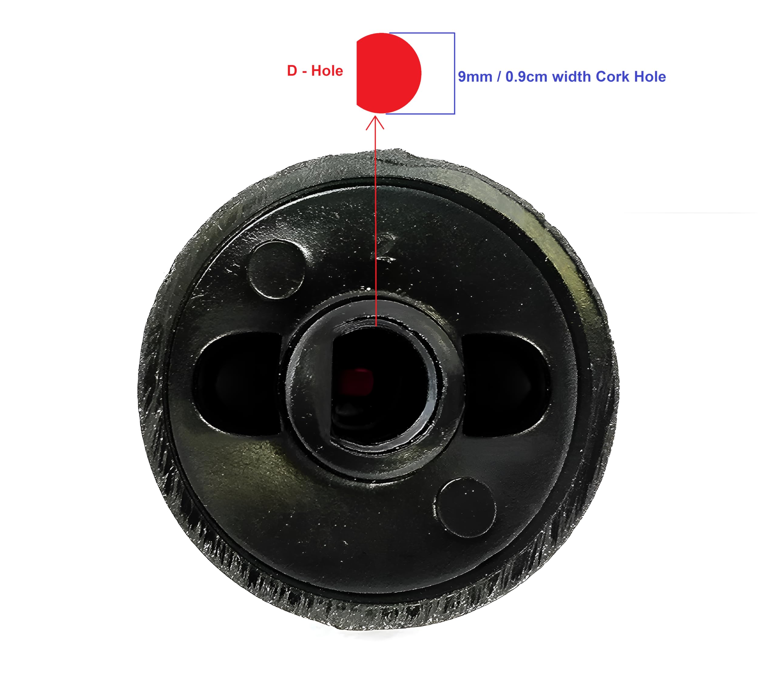 Sunflame Stove Knobs - 4 Pack, Black -3
