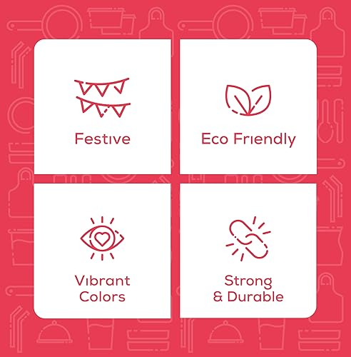 Miniatura 4 de GUSTO [1000 unidades] Púas de volantes de 4 pulgadas, palillos de cóctel y palillos de dientes de comida – Pinchos de madera para bebidas