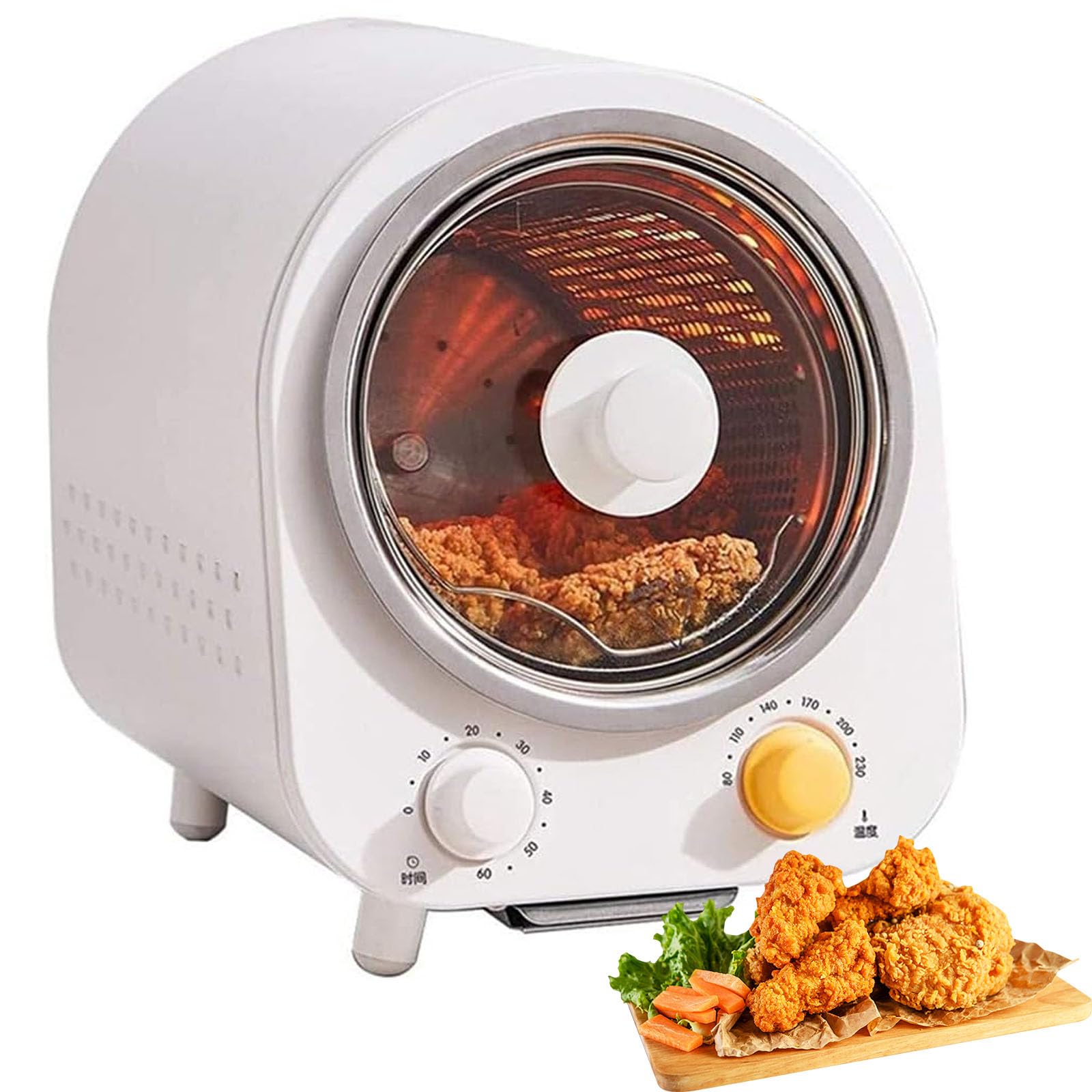 Four à rôtis électrique pour poulet et gril rotatif intérieur sans fumée