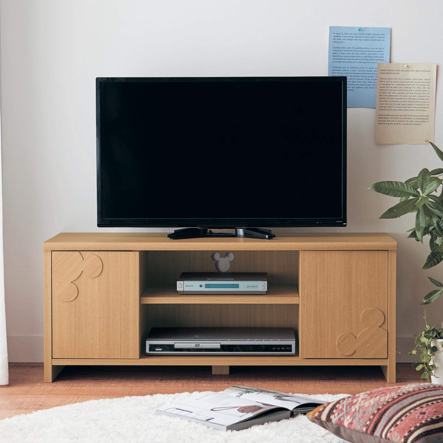Amazon｜[ベルメゾン] ディズニー テレビ台 コンパクト ローボード 