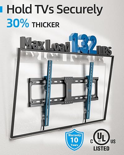 Miniatura 2 de Tilt TV Wall Mount Fits 16-24" Studs, Holds 37-82" TVs up to 132 lbs, Max VESA 600x400mm - by USX STAR