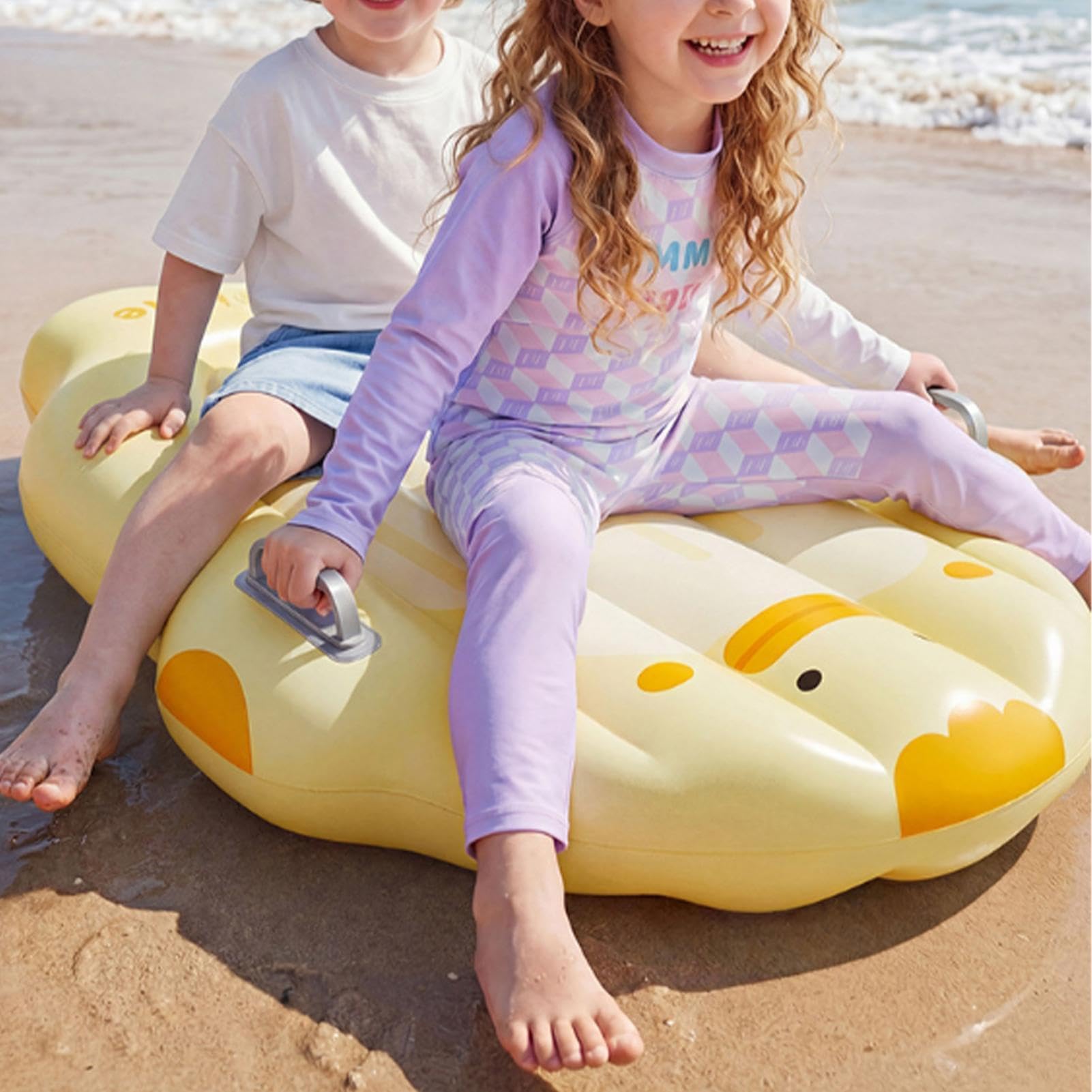 Tavola galleggiante gonfiabile per bambini, 100 cm x 70 cm | Tavola d'acqua galleggiante per bambini, ragazze, adolescenti, estate, laghetto, mare, giardino e