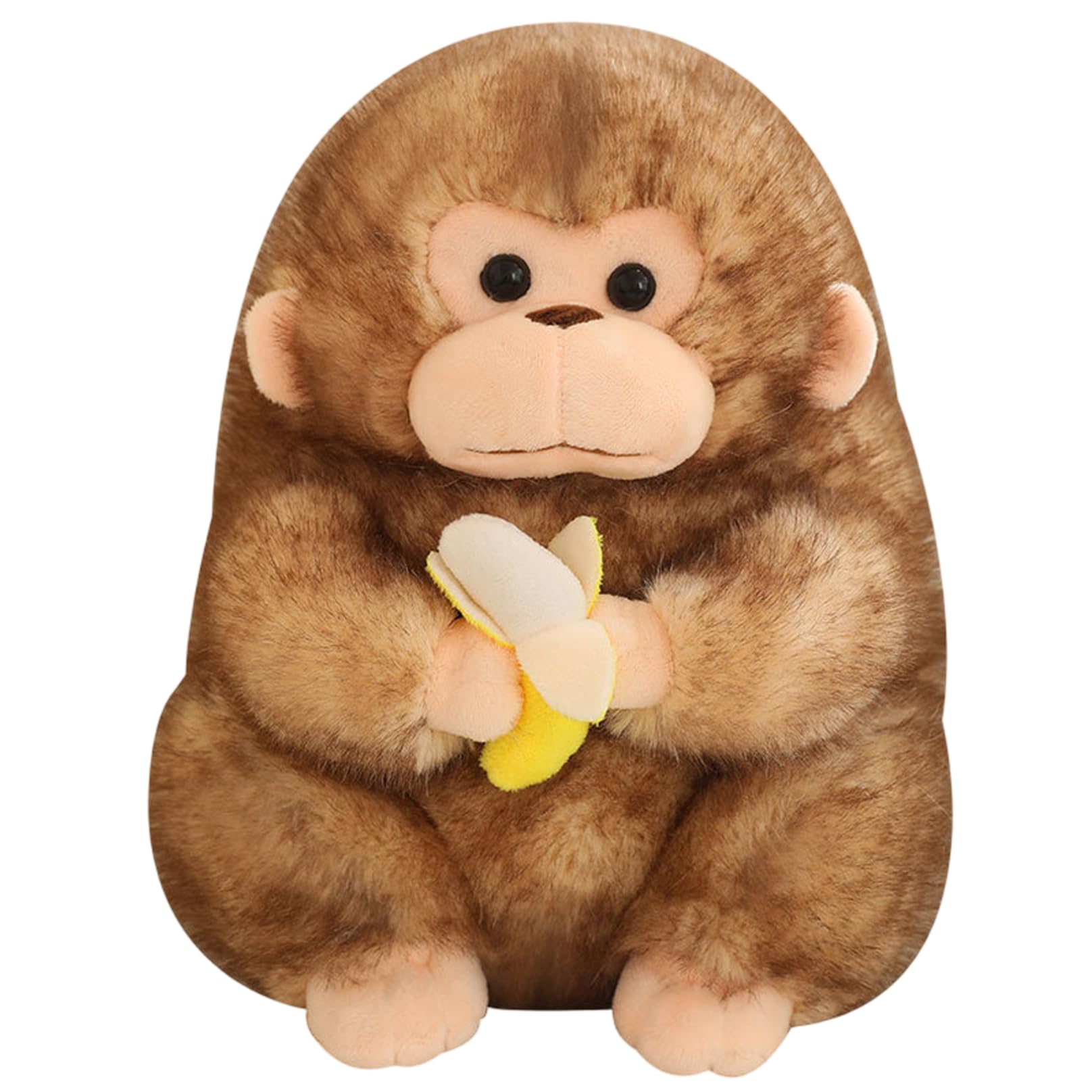 Uanqfegy Realistic Monkey Stuffed Animal – 9 Inch Soft Cute Brown Monkey Plush Toy for Decor Cuddling Kids