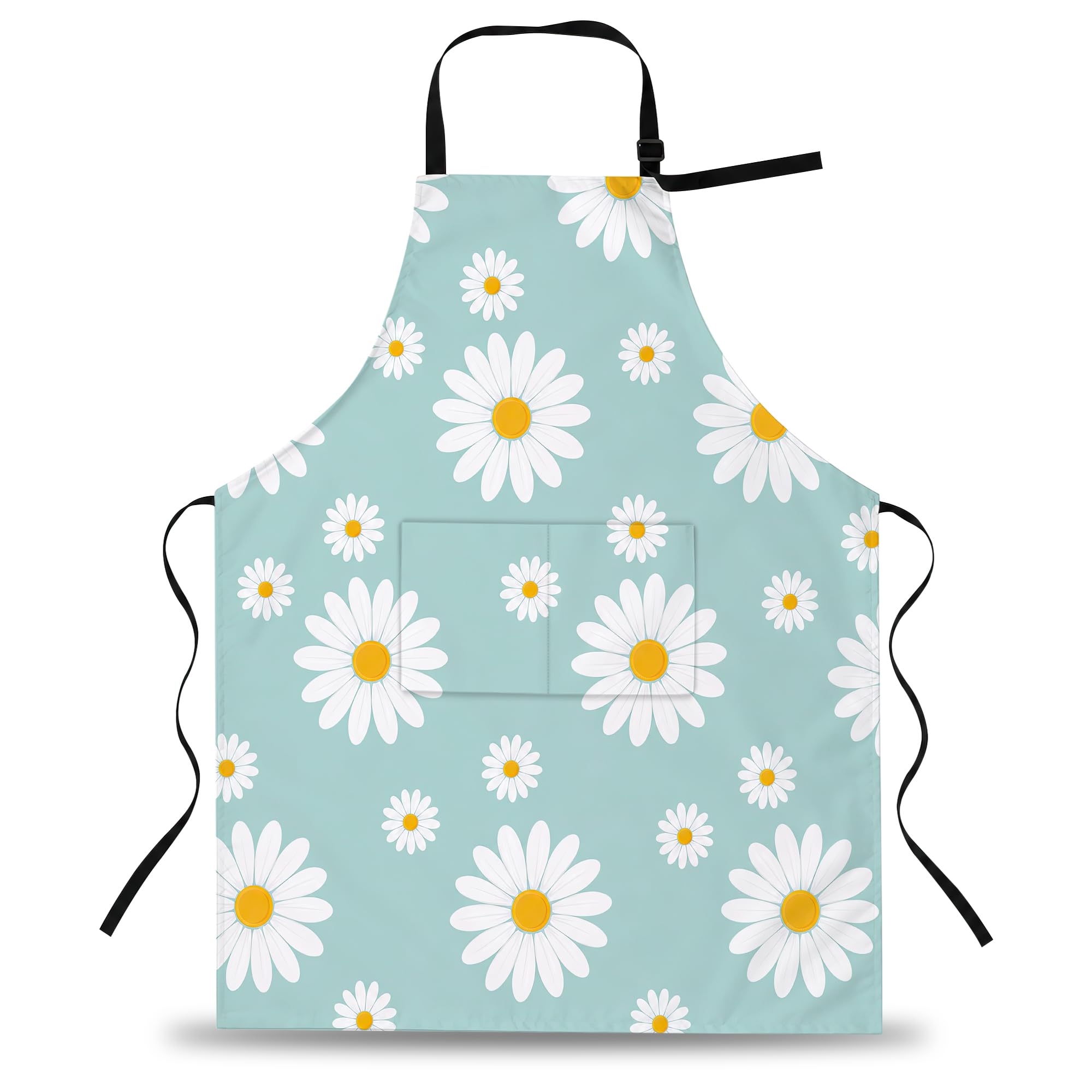 Gearsly Adjustable Chef Apron for Home Kitchen Restaurant Coffee House
