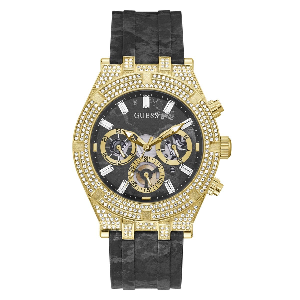 GUESS Silicone Gold Dial Men Analog Watch - Gw0418G2 (B09SJ1M77H) Amazon Price History, Amazon Price Tracker