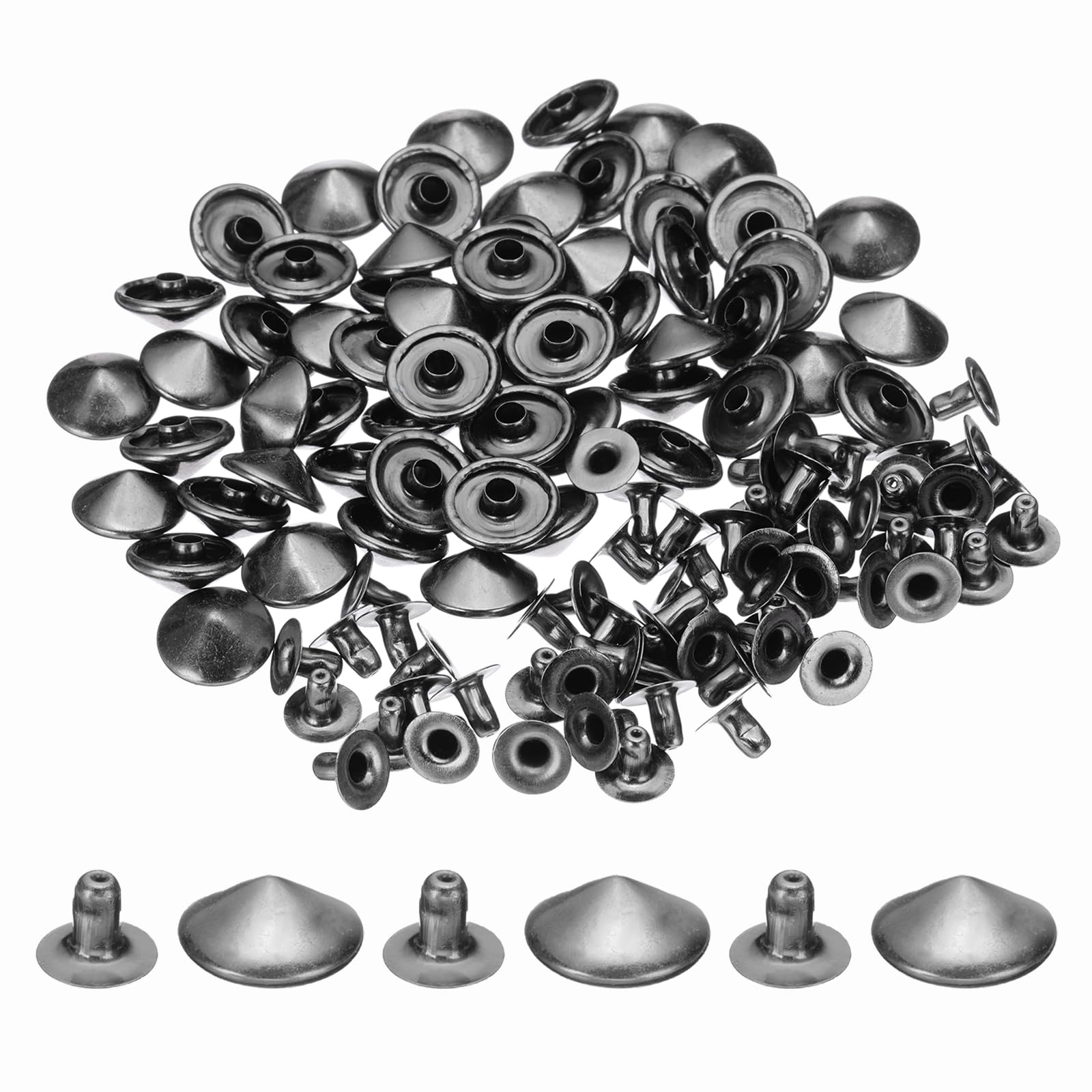 PATIKIL 12mm Spike Rivets