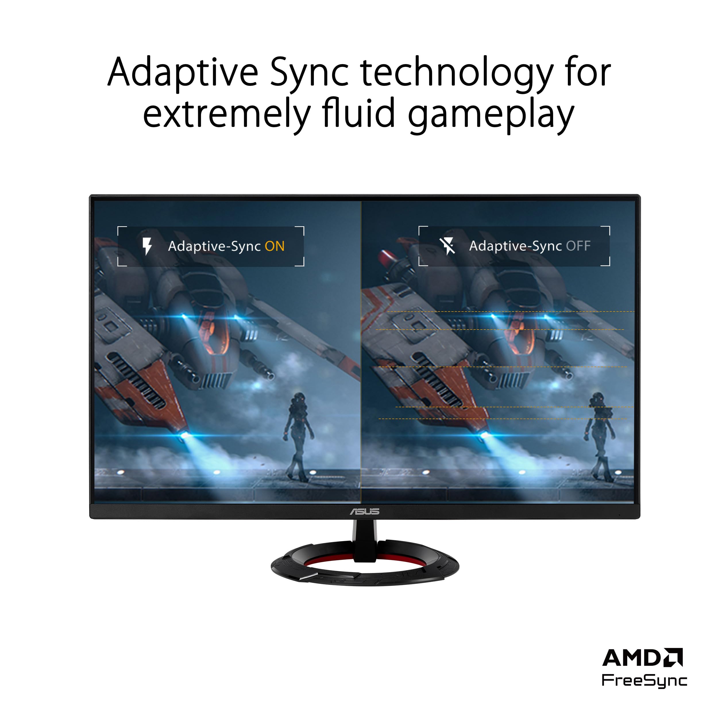 ASUS Moniteur de Gaming TUF Gaming VG279Q3R – 27 Pouces, Full HD (1920x1080), 180 Hz, Fast IPS, Extreme Low Motion Blur, 1ms (GTG), FreeSync, Variable Overdrive, 100 purcent Srgb