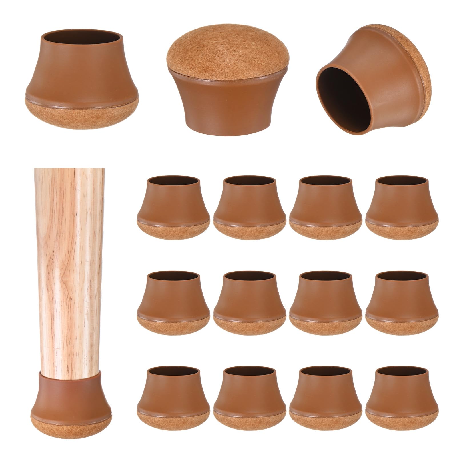 M METERXITY 16-Pack Chair Leg Floor Protectors
