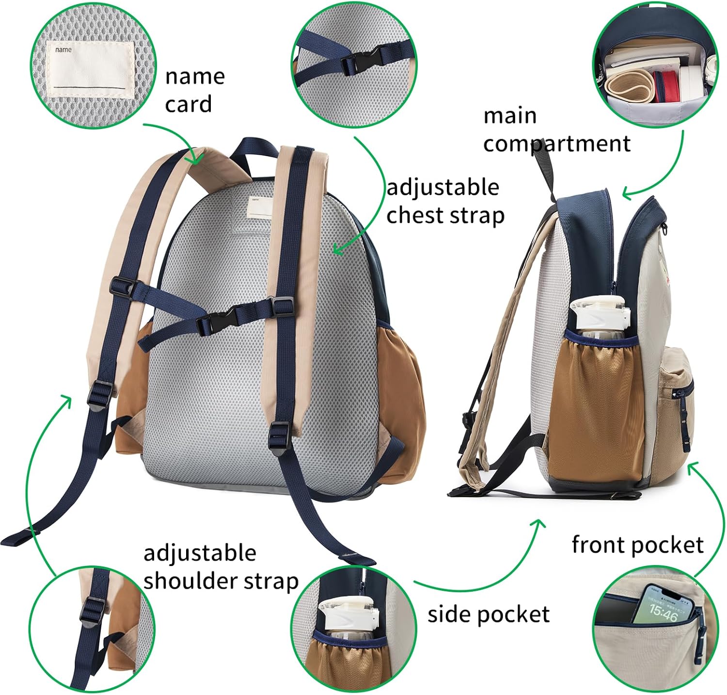 12 Inch Toddler Backpack for Boys 2-4, Toddler School Mini Backpack for Travel, Small Kids Child Backpacks, Preschool Kindergarten Elementary Bag, for Boys Girls, Small - Image 2