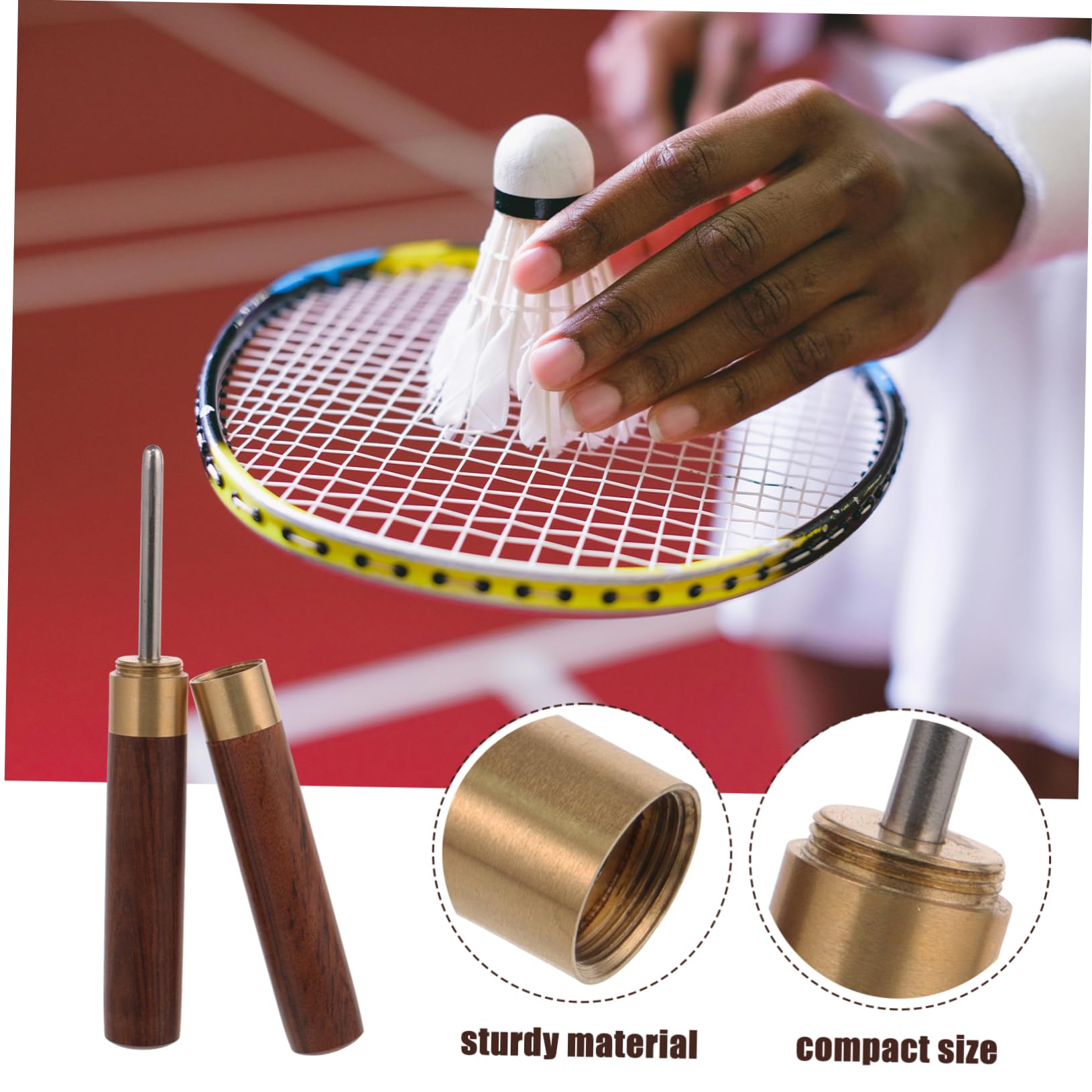 Sosoport Cono di incordatura del Badminton incordatura della Racchetta punteruolo per Racchetta da Badminton punteruolo per infilare Badminton Acciaio Inossidabile