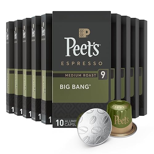 Miniatura 13 de Peet's Coffee, Paquete variado de cápsulas de espresso de tostado medio, compatible con máquina original Nespresso, intensidad 8-9, 40 unidades (4