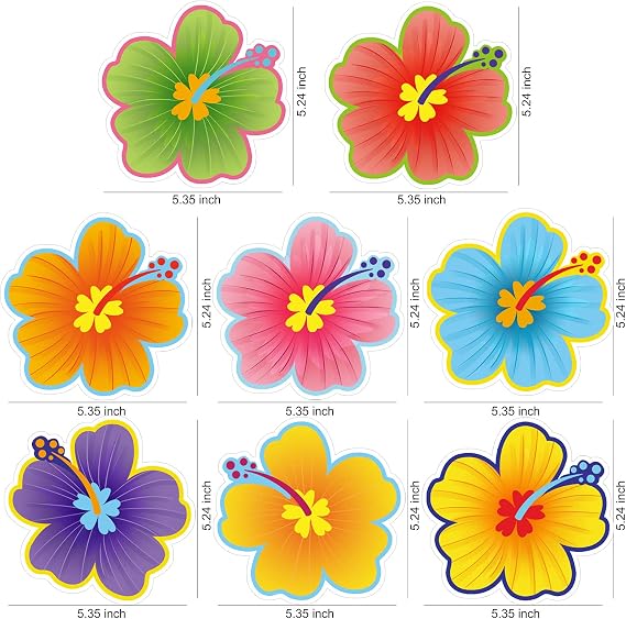 HOWAF 30 Pcs Hawaiian Tropical Luau Birthday Party Hanging Swirls Hibiscus Flower Parrot Flamingo Foil Swirl Decorations Ceiling Decorations for Luau Tiki Aloha Beach Summer Party Decoration Supplies