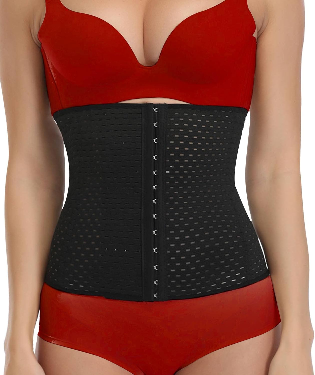 Waist Trainer for Women Lower Belly Fat Hourglass Body Shaper Waist Cincher Shapewear with Steel Bones Extender
