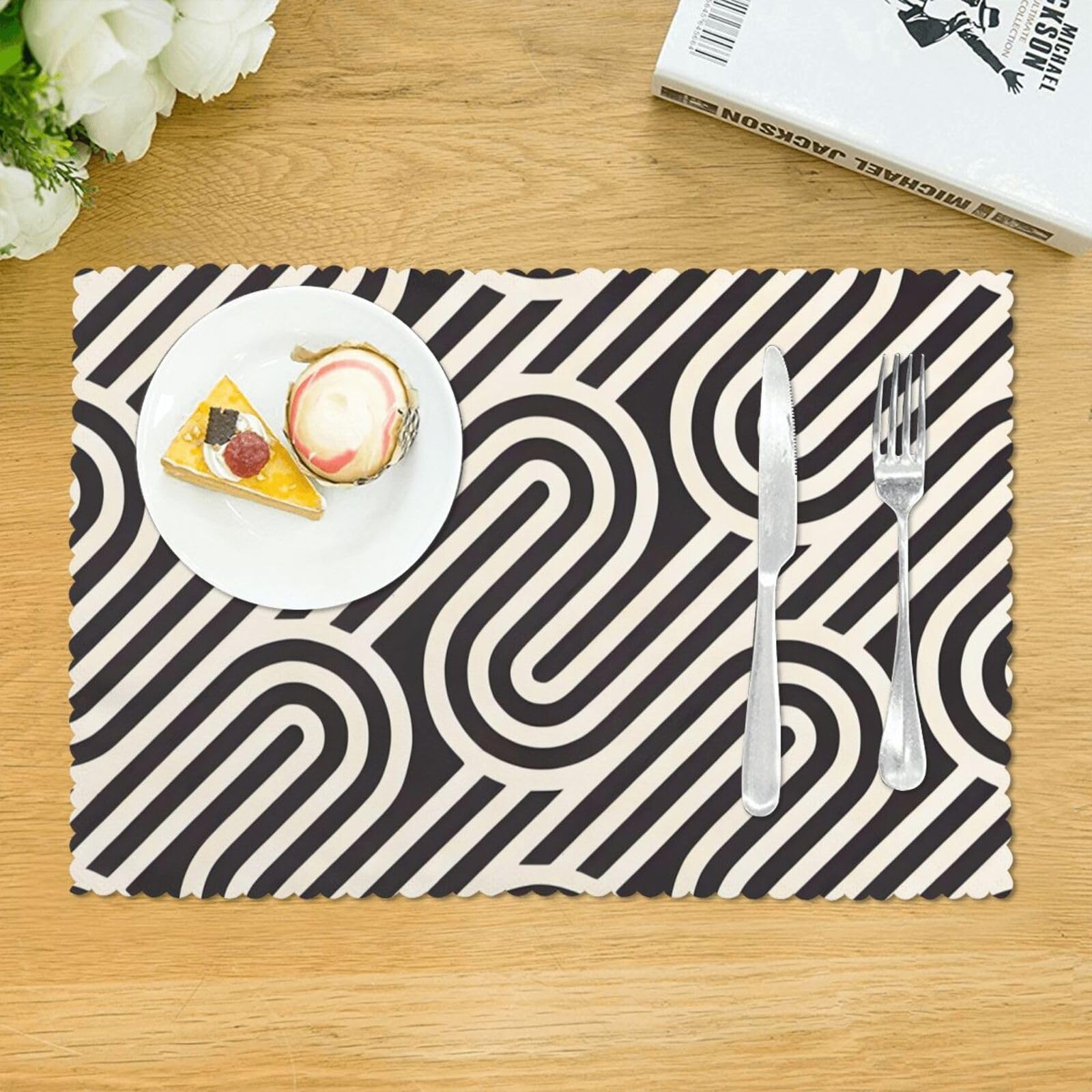 Set 10 Sottobicchieri In Pelle PU: Rotondi, Neri, Antiscivolo E Resistenti Al Calore 9,9x9,9 Cm - 2