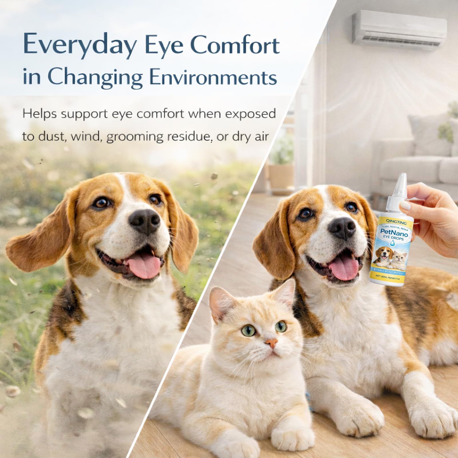Petnano Eye Drops, Gentle Daily Eye Care, for Dogs & Cats, Supports Eye Comfort & Clarity, Easy-to-Use Dropper, 30ml / 1 fl oz (1) — Amazon image 7