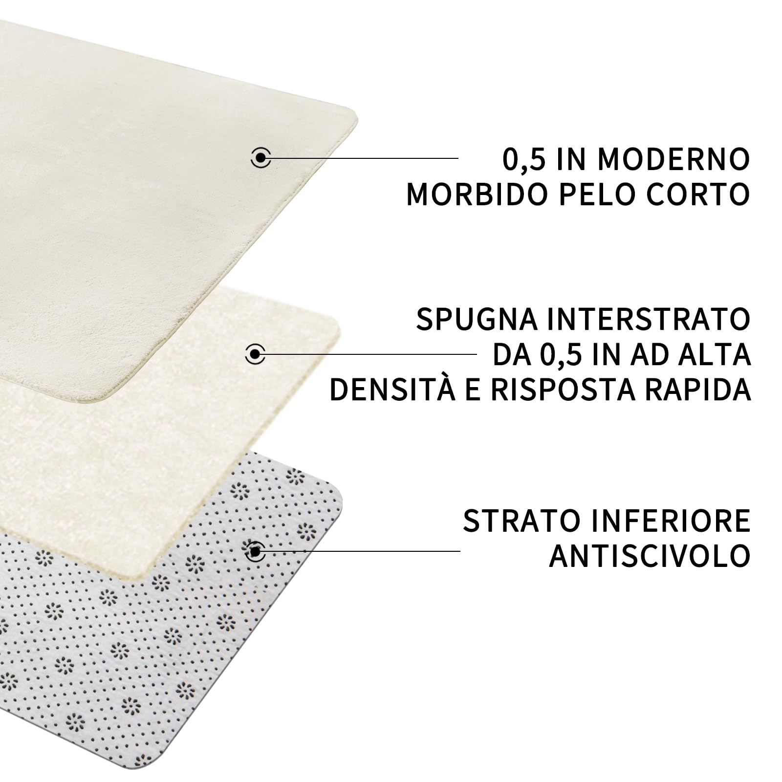 Sour Lemon Tappeto Salotto Moderno a Pelo Corto, Tappeti 160x230cm, Tappeto Camera Da Letto Antiscivolo, Tappeto Soggiorno Peloso Morbido Lavabile Tappeto Cameretta Bambina Bambino