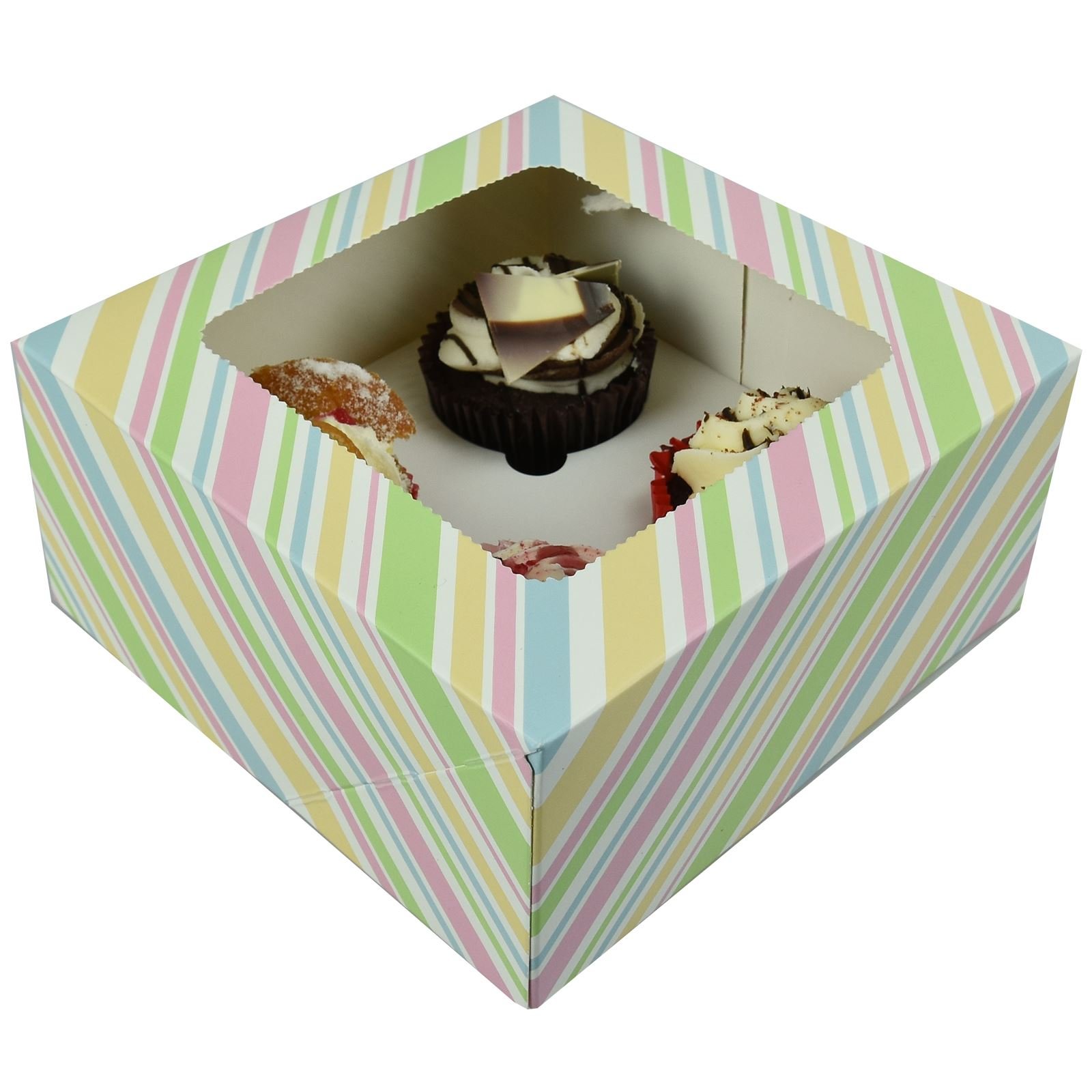 Albert Austin Cupcake Box Sweet Gift Cardboard Christmas Cake Storage Cupcake Carrier (10 X 4)