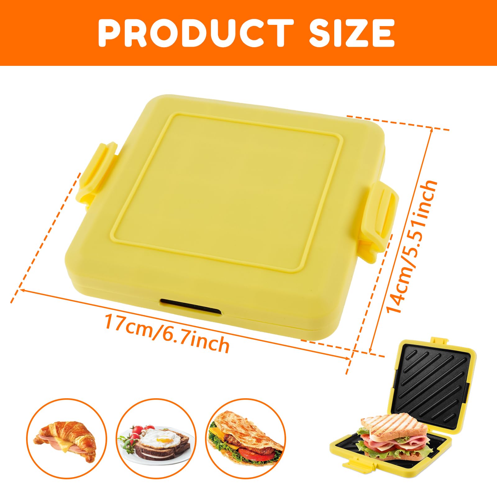 Magnetron Toastie Sandwich Maker - Gegrilde Kaas en Draadloze Micros