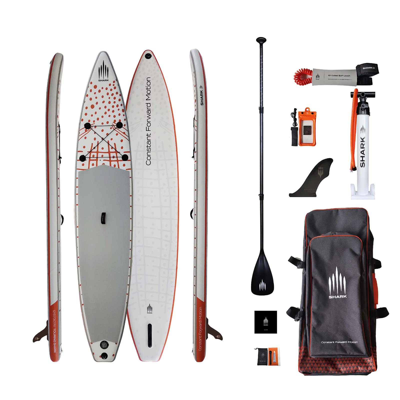 Photo 1 of AIR DEGREE Shark Inflatable Paddle Board, Light Stand up Paddleboard Non-Slip Deck, Premium SUP Accessories & Carrying Backpack for Youth & Adult STW381-SA