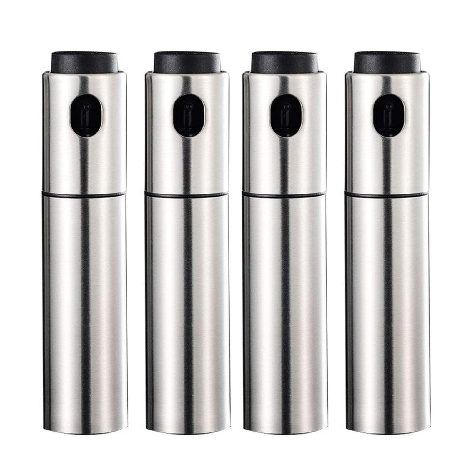 1 spruzzatore per olio, 135 ml, dispenser per aceto, in acciaio inox, ricaricabile, per barbecue, arrosti, grigliate, utensili da cucina