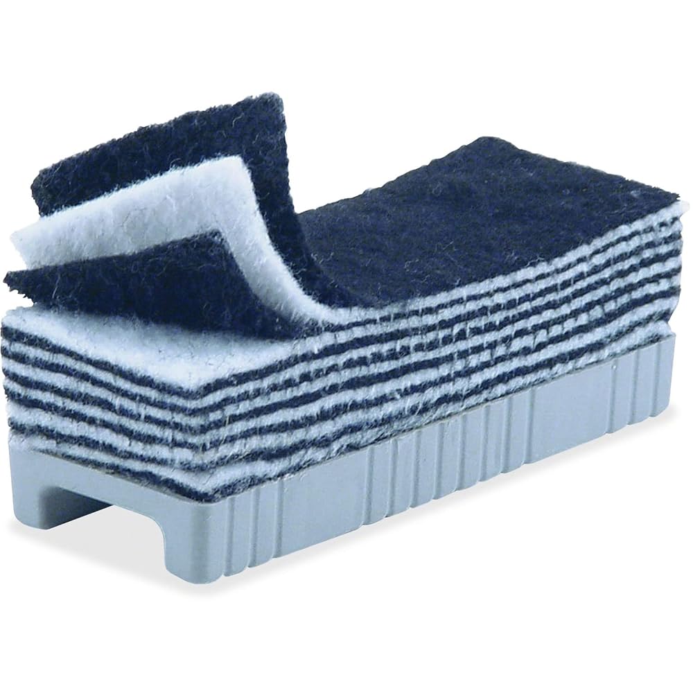 Charles Leonard Whiteboard Eraser with 12 Peel Away Layers- Instantly Renew Your Surface, 5" Felt Eraser 1-Pack (74515)