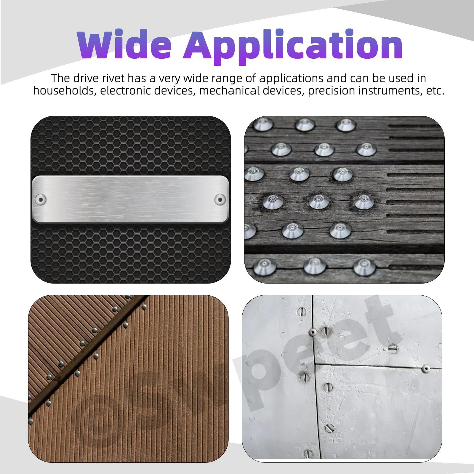 130 Pcs Rivets Kit - M5 Aluminum Core Rivets -6