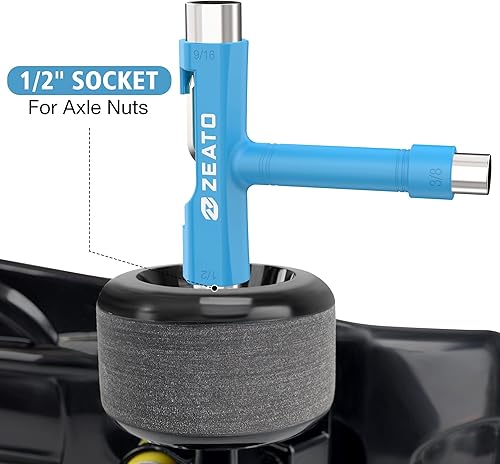 Miniatura 4 de All-in-One Skate Tools Multi-Function Portable Skateboard T Tool Accessory with T-Type Allen Key and L-Type Phillips Head Wrench Screwdriver Azul