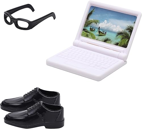 Miniatura 6 de Ropa y accesorios de muñeca de 11.5 pulgadas para muñeca de niño de 12 pulgadas, incluye 1 traje, 1 camisa, 4 camisetas al azar, 4 pantalones al