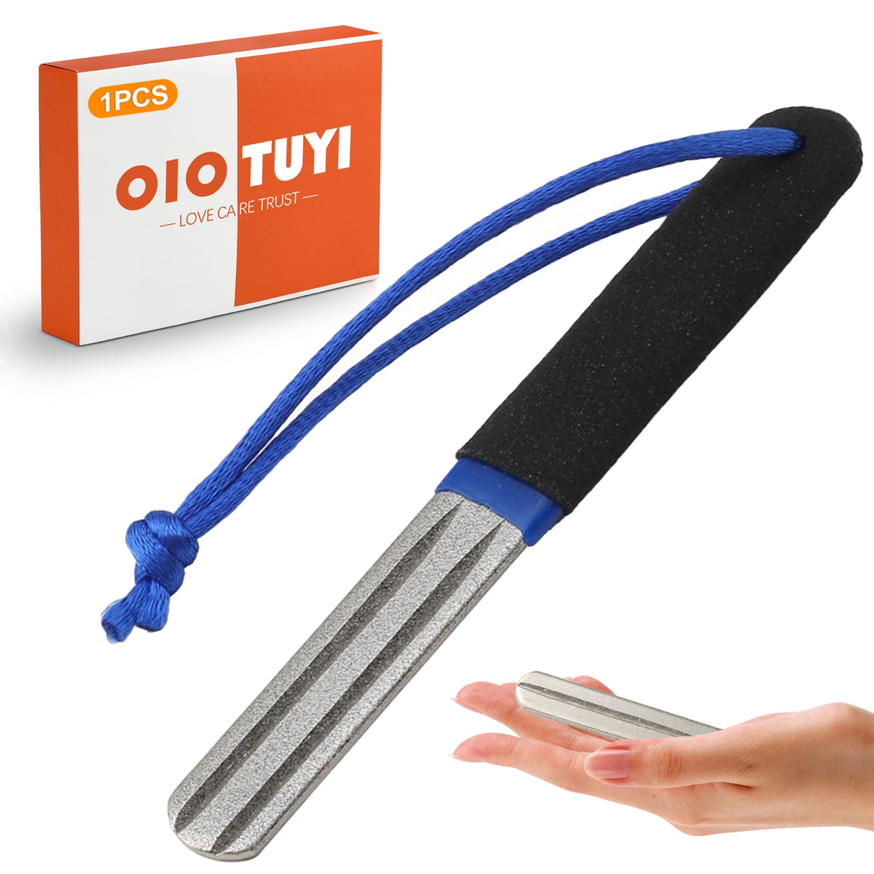 OioTuyi Precision V-Groove Dart Sharpener Tool: Compact, Electric, Double-Sided Diamond Point Sharpener for Steel Tip Darts, Perfect Dart Gifts for Practice