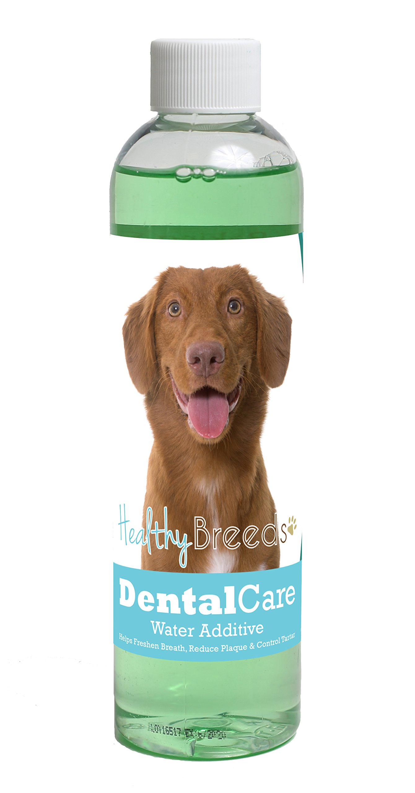 Healthy Breeds Dog Dental Care Water Additive for Nova Scotia Duck Tolling Retriever - Helps Freshen Breath, Reduce Plaque &amp; Control Tartar - Mint Flavor - 8 oz