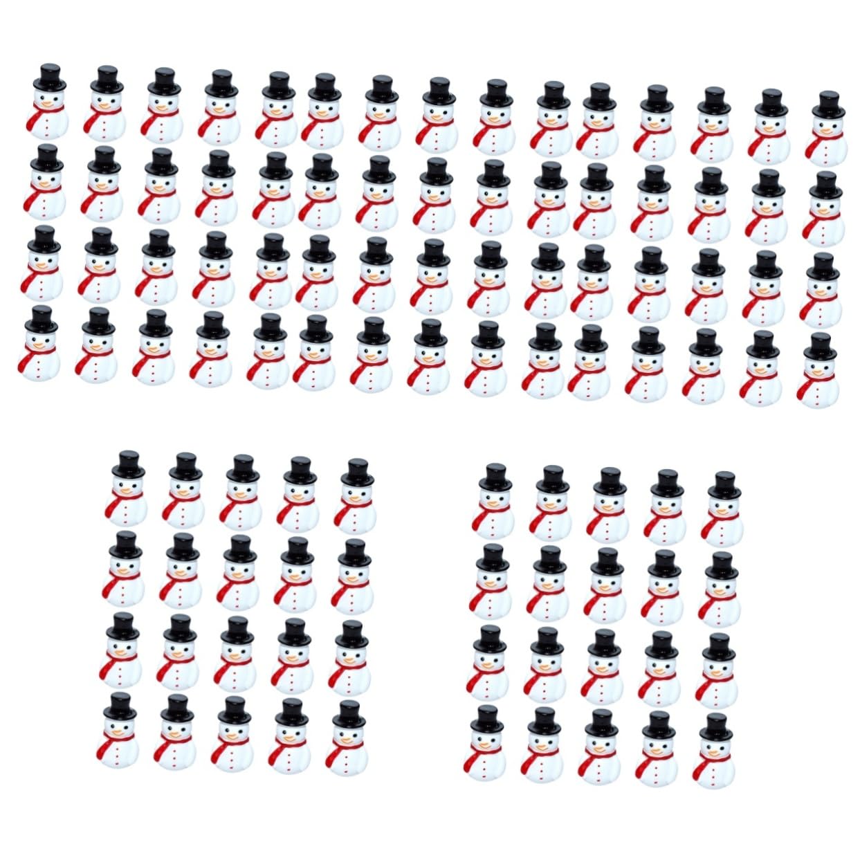 Cabilock 150piezas Muñecos para Decoración Navideña Adornos De Fiesta y De Navidad Accesorios para Jardín y
