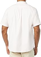Vista 2 de Tienda Essentials Camisa Oxford elástica de manga corta ajustada con bolsillo para hombre