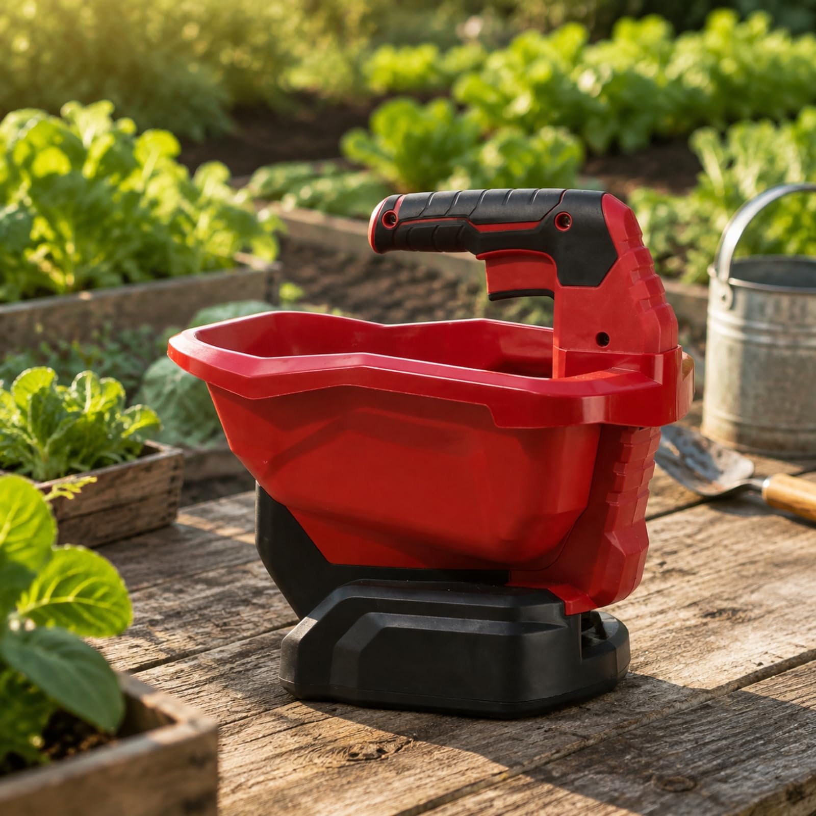 Colcolo Esparcidor Agrícola Mano con Plástico Compacto Esparcidor Semillas Portátil Ergonómico Dispensador Semillas Mano para Granjas,