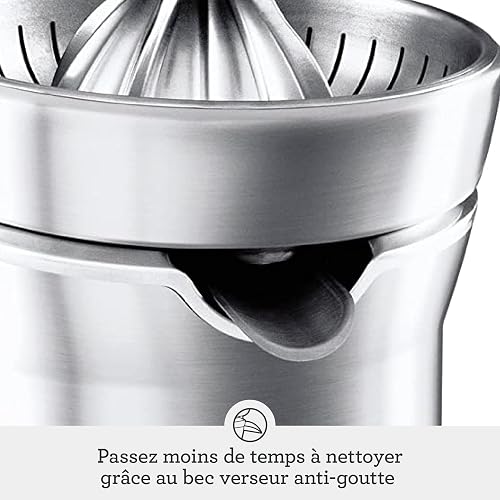 Sage - The Citrus Press Pro - Spremiagrumi, Frullatore - Alluminio Spazzolato - 5