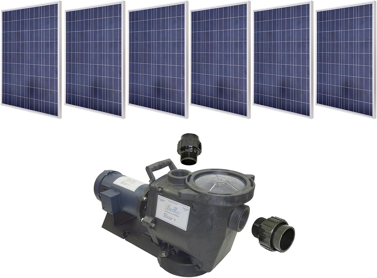 Savior Sunray SOLFLO-1-S1-5KW-PM-1-1-2-HP Solar Pool Pump Systems