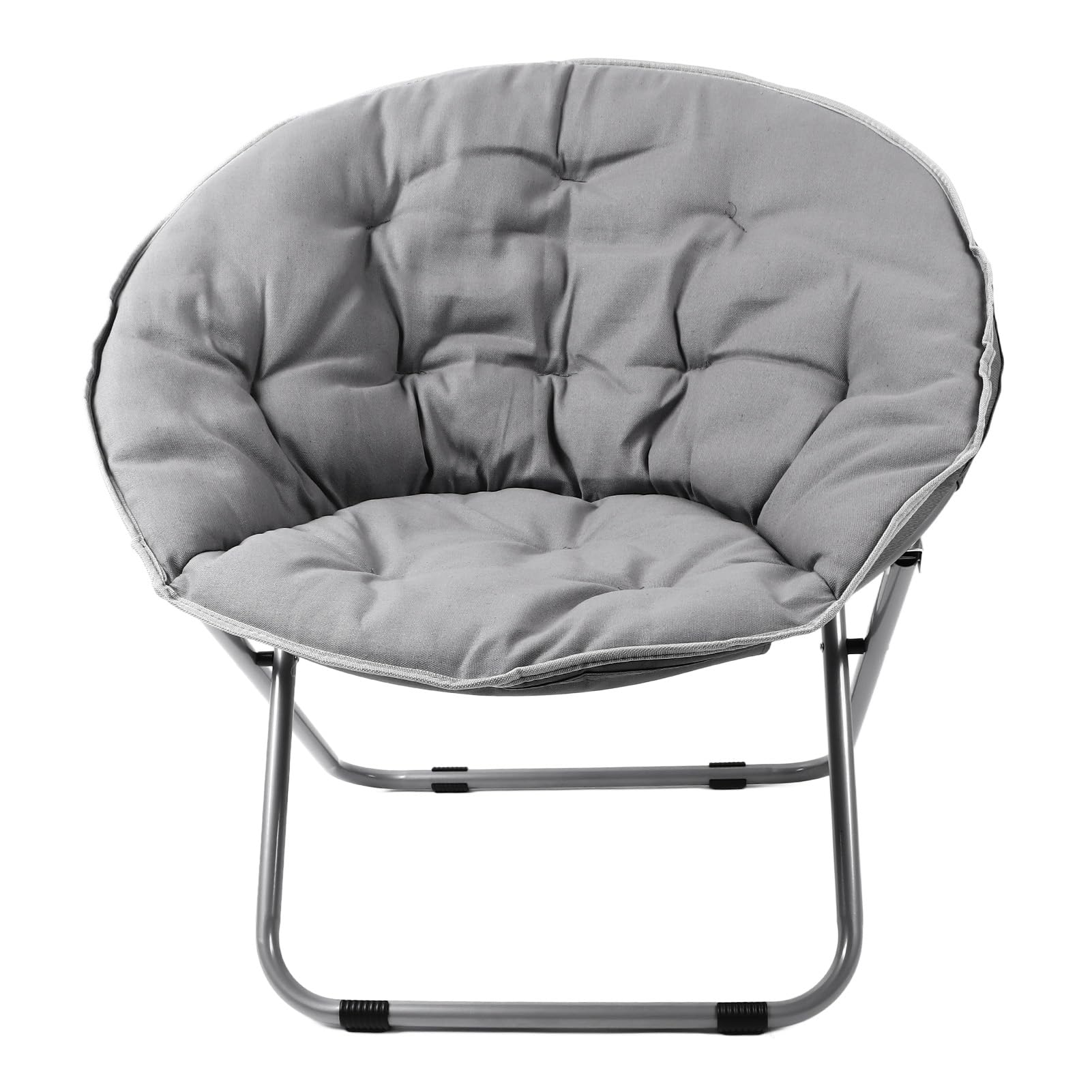 Krzesło Składane, Płócienne Krzesło Wypoczynkowe, Miękkie Księżycowe z metalową ramą, Ergonomiczne Oparcie, Idealne do Salonu, Sypialni, Pokoju Wieloosobowego, Balkonu, Plaży, do Użytku