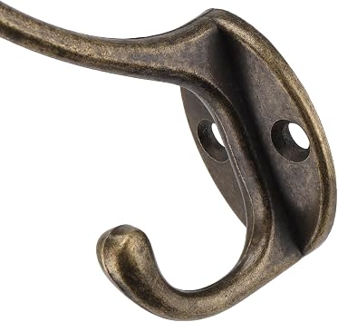 SEUNMUK 20 PCS Heavy Duty Vintage Coat Hooks, Wall Mounted Coat Hooks Zinc Alloy Robe Hooks for Hanging Coat, Key, Hat, Bag, Cup