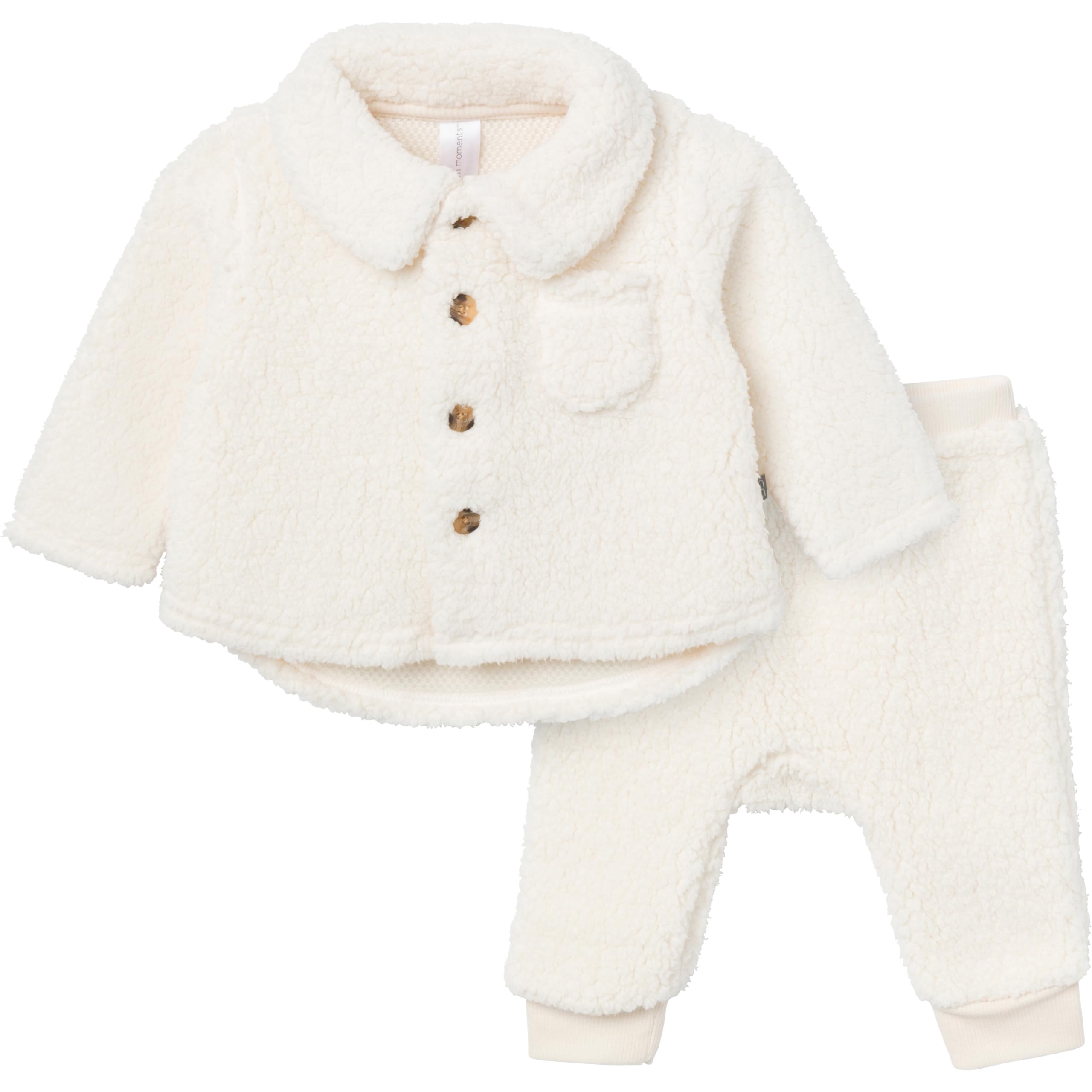 Modern Moments by Gerber Baby Microplush Shacket and Pant Set