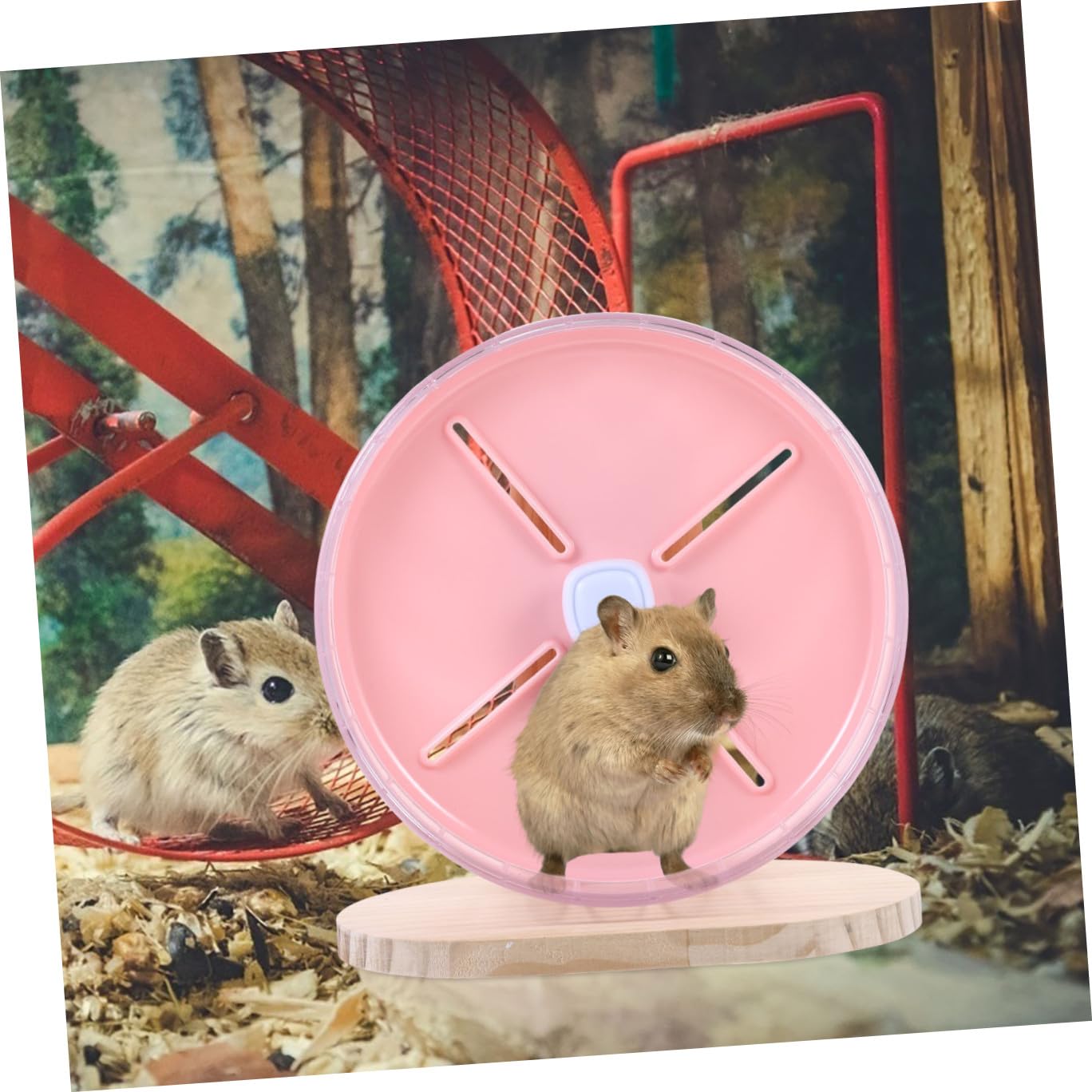 1 Ensemble Silencieuses pour Hamster et Chinchilla Support Adorable pour Animaux Silencieux et