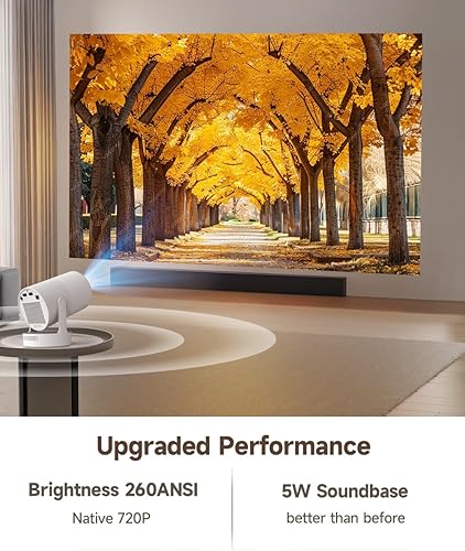 Miniatura 3 de Enfoque eléctricoMini proyector Magcubic compatible con 4K, proyector portátil con WiFi 6 y Bluetooth 5.4, proyector inteligente, altavoz base